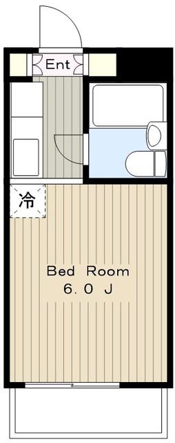 だるま堂ビル(1K/2階)の間取り写真