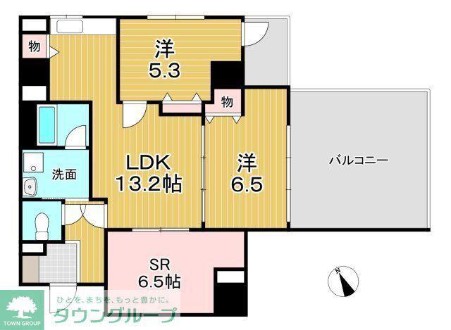 メルヴェーユ大泉学園(2SLDK/2階)の間取り写真