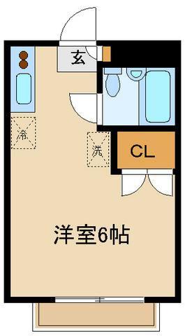 MBレジデンス(ワンルーム/1階)の間取り写真