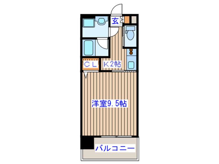 セグローラ八幡(1K/7階)の間取り写真