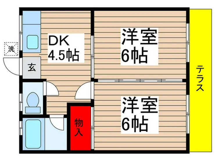 谷口ハイツ 1階階 間取り