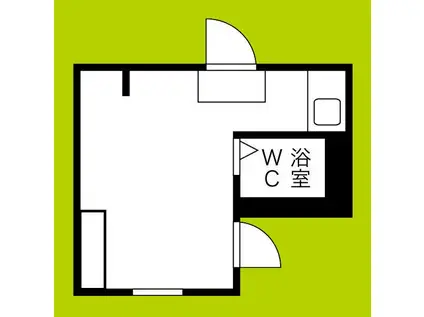 アメニティ新大阪4番館(ワンルーム/1階)の間取り写真