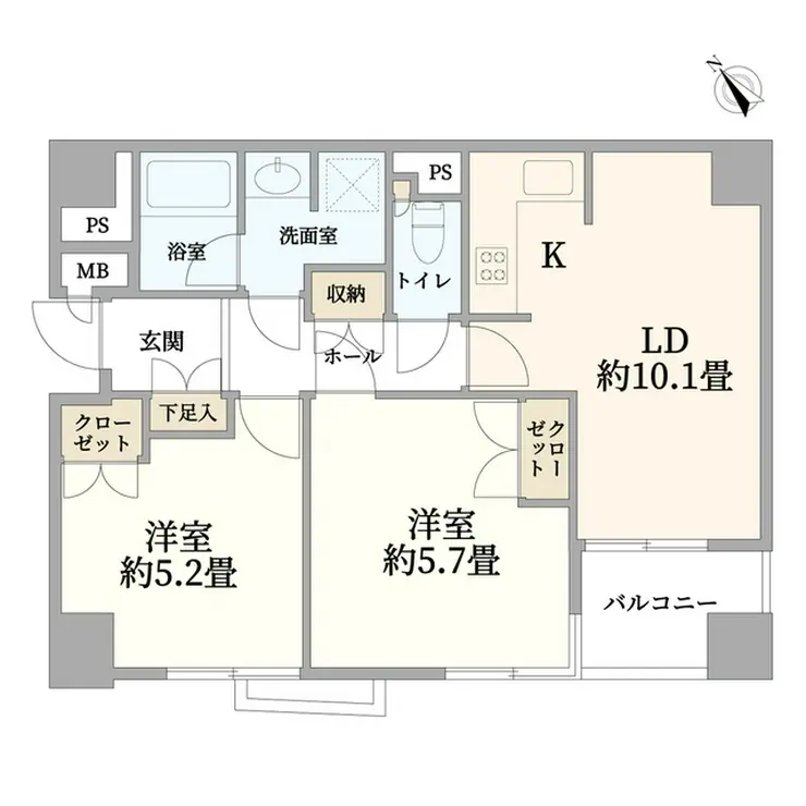 パークノヴァ神宮前 4階階 間取り