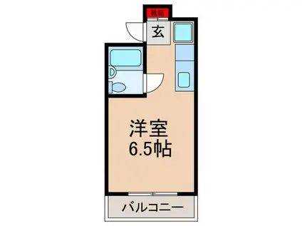 小倉ビル(ワンルーム/2階)の間取り写真