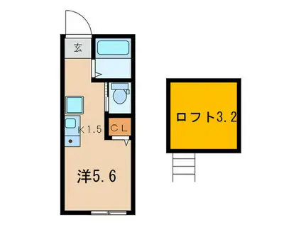 Y&Y伊勢町(ワンルーム/1階)の間取り写真