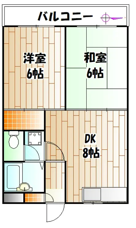 ハイツオオクボ 3階階 間取り