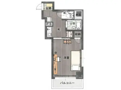 ファーニッシュド・ステイ長野南千歳(1K/3階)の間取り写真