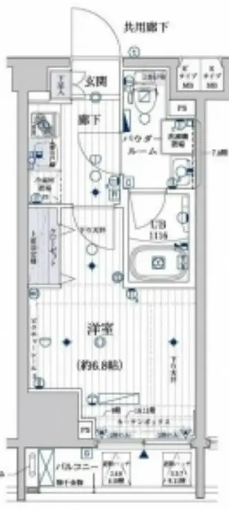 メインステージ三田アーバンスクエア 4階階 間取り