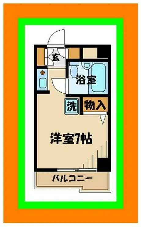 アーバンオルム府中 2階階 間取り