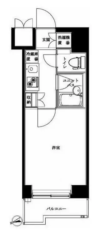 ルーブル北新宿 3階階 間取り