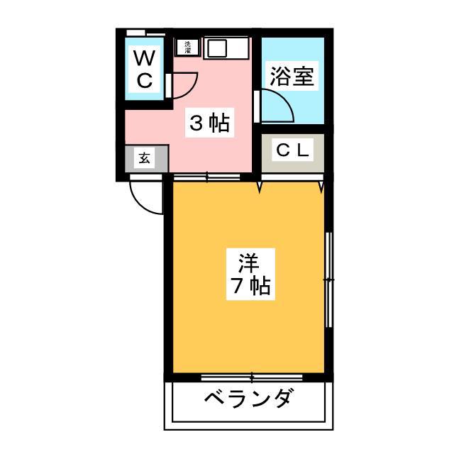 メゾンアイ(1K/2階)の間取り写真