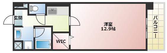 エスペーロ神田(1K/2階)の間取り写真