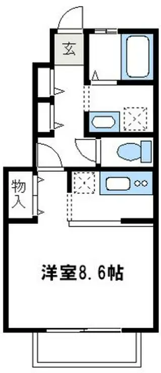 コリーヌ新百合 1階階 間取り