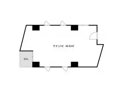 BIJOUX OHORI BLD(ワンルーム/3階)の間取り写真