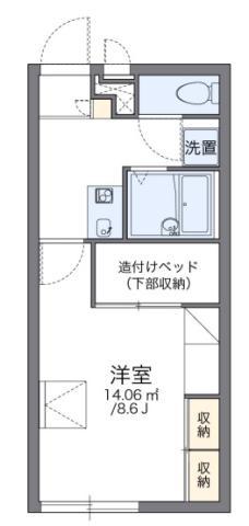 レオパレスラージ グルーブ II(1K/2階)の間取り写真
