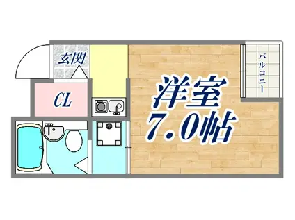 グランシャリオ六甲(1K/5階)の間取り写真