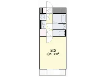 シティーガーデンオオヤマ(1K/2階)の間取り写真