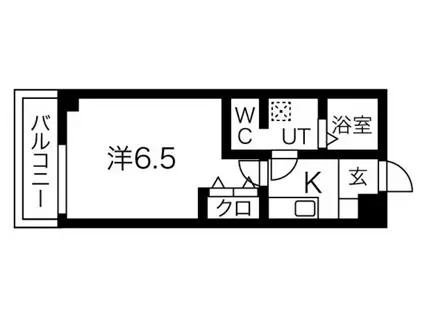 SWISS京橋(1K/4階)の間取り写真