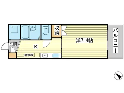 セレクト・イン・浦島(1K/4階)の間取り写真