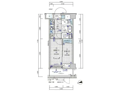 メインステージ川口リンクス(2K/5階)の間取り写真