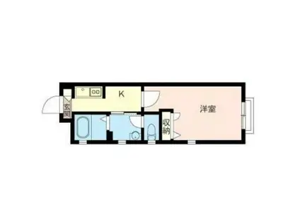 エスペランサ新子安(1K/1階)の間取り写真