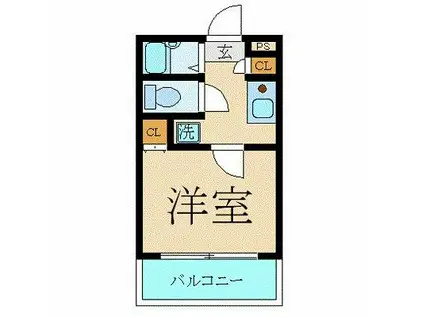 スカイコート東日本橋(1K/11階)の間取り写真