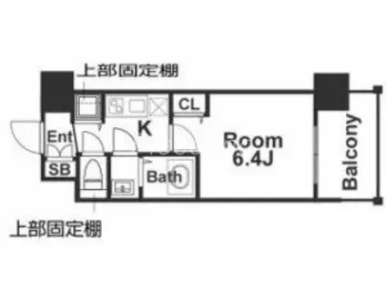 アドバンス新大阪ウエストゲート2(1K/3階)の間取り写真