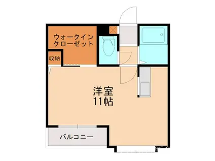 ユニバーシティKO(ワンルーム/3階)の間取り写真