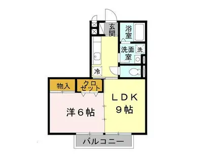 プチ・グリーン(1LDK/1階)の間取り写真