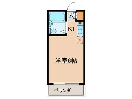 ソネット経堂(1K/1階)の間取り写真