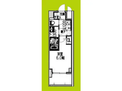 S-RESIDENCE布施AVENTRA(1K/7階)の間取り写真