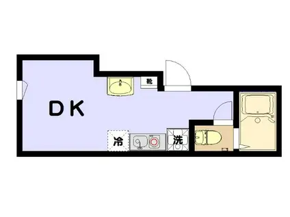 アールヒルズ日本橋(ワンルーム/2階)の間取り写真