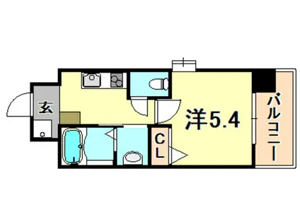 スプランディッド元町山手(1K/3階)の間取り写真