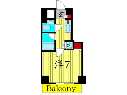 南大塚パレス(1K/2階)の間取り写真