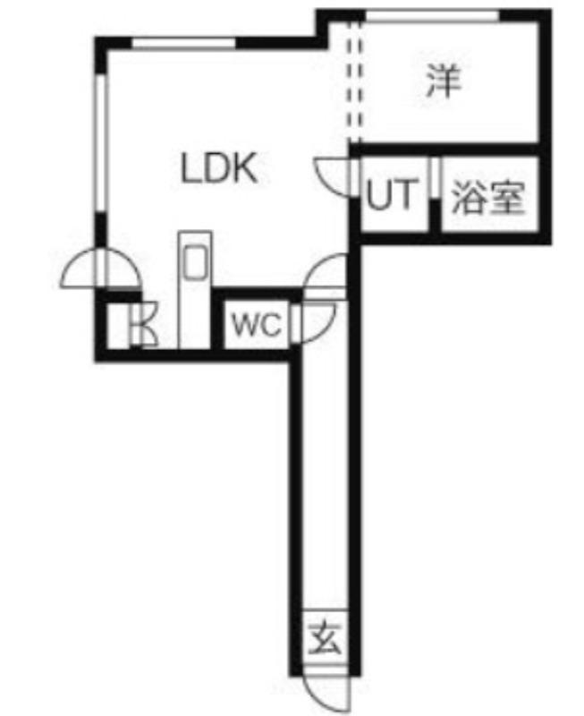 VIVACE KOTONI(1LDK/2階)の間取り写真