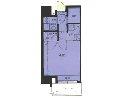 ステートモア・平尾パージュ(1K/5階)の間取り写真