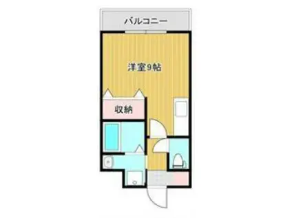 ルミナス恒久南(ワンルーム/2階)の間取り写真