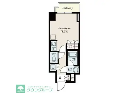 S-FORT中板橋(ワンルーム/2階)の間取り写真