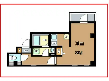 リエンローマンション(ワンルーム/5階)の間取り写真