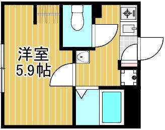 ルミナス千住大橋(1K/1階)の間取り写真