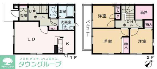 フォーチューン(3SLDK/1階)の間取り写真