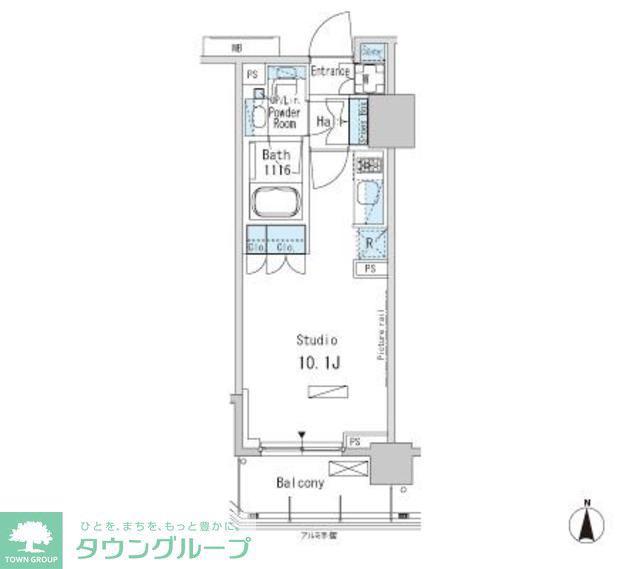 パークアクシス蒲田ステーションゲート(ワンルーム/6階)の間取り写真