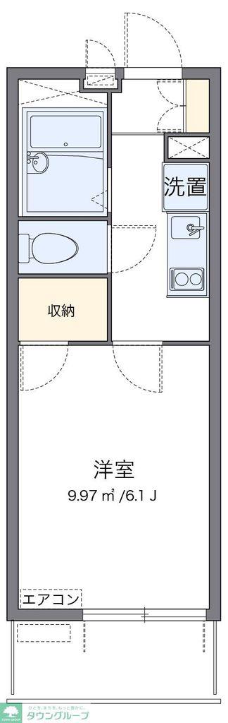 レオパレスSHIBIRAKI(1K/3階)の間取り写真