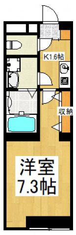 BUENA-MAISON久米川(1K/2階)の間取り写真