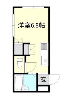 バディマンション新守谷(1K/2階)の間取り写真