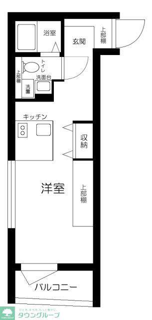 TRIAS129(ワンルーム/6階)の間取り写真