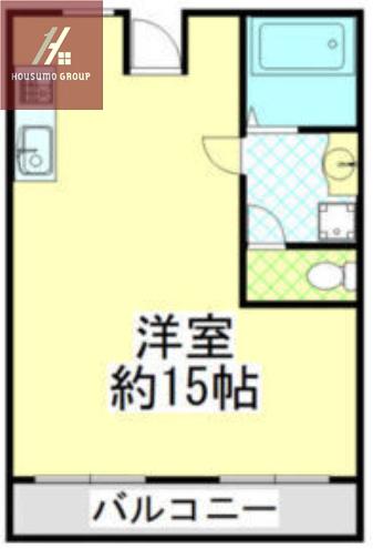 TATロイヤルハイツ(ワンルーム/7階)の間取り写真