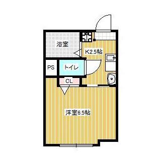 コーポアベ プリオ(1K/4階)の間取り写真