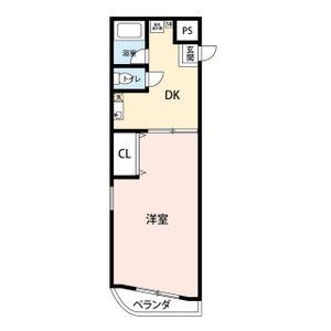 シーブリーズ東海(1DK/5階)の間取り写真