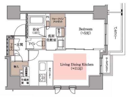 CONOE本郷三丁目(1LDK/9階)の間取り写真